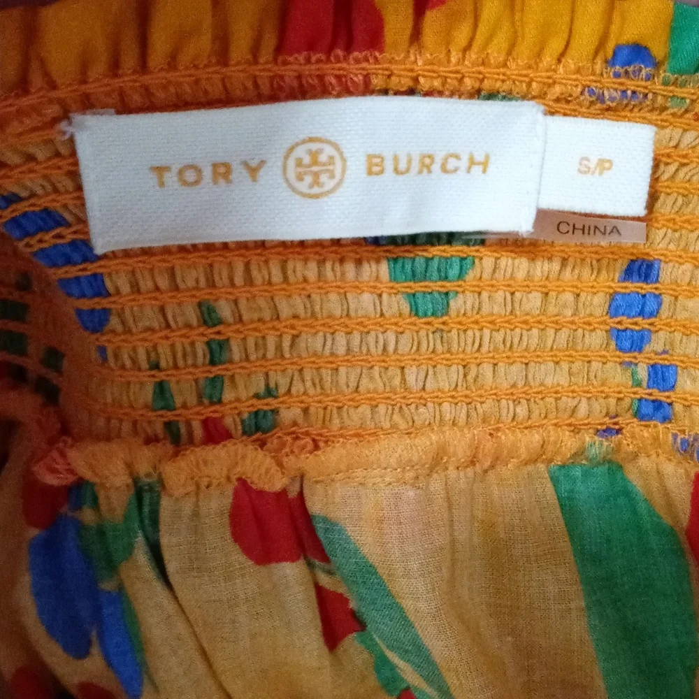 🌞HTF Tory Burch🌞 - Smocked Toucan Floral Cotton Sundress